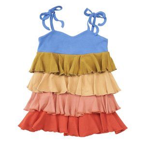 Spiritex Organic Cotton Rainbow Twirl Sun Dress